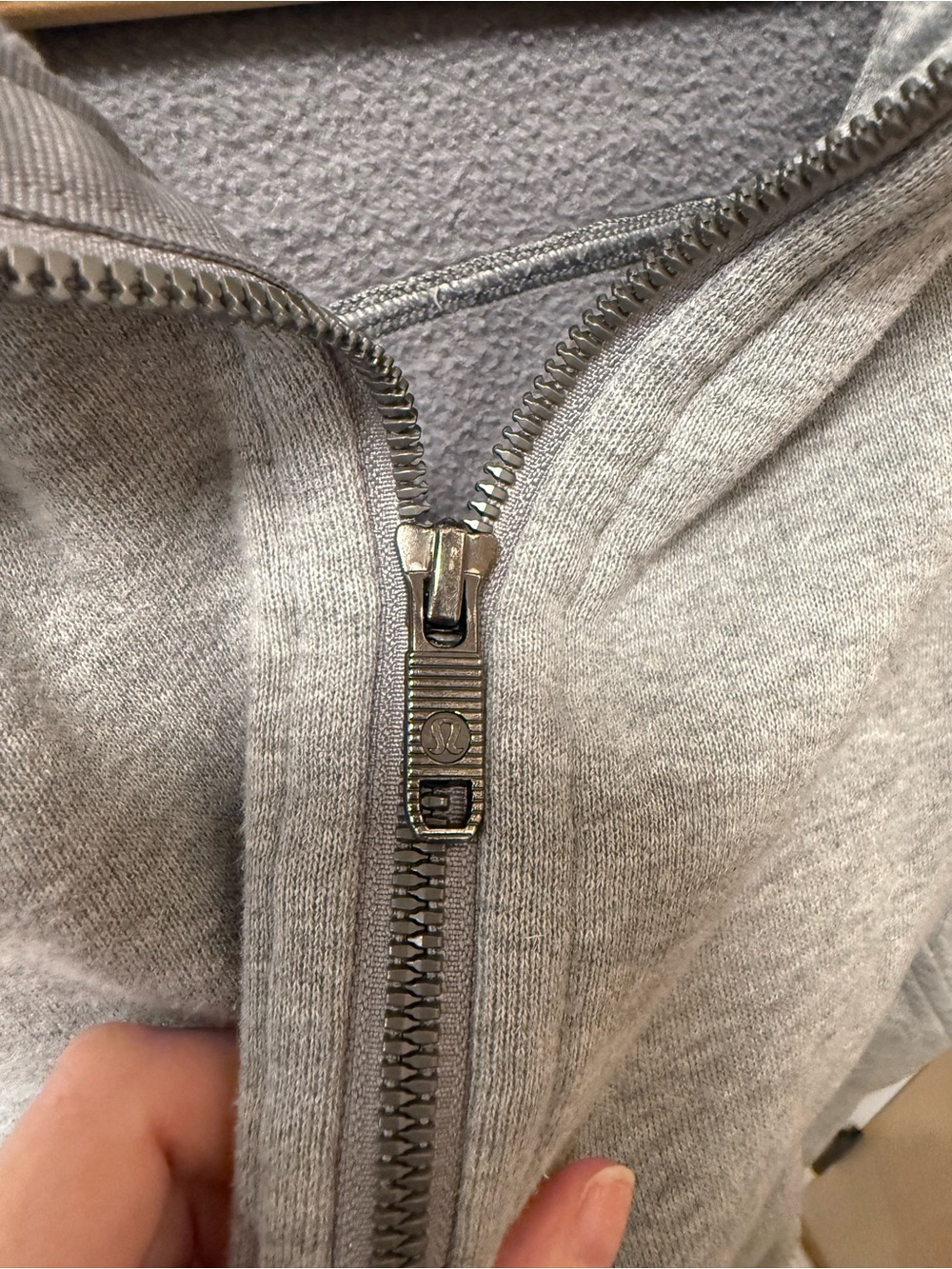 lululemon athletica Light Gray Full-Zip Hoodie - Picture 5 of 5